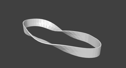 classique mobius bande 3d impression modèle in math 3dexport abstrait géométrique géométrie icône infini infiniti boucle mathématique mathématiques moebius école art 3d print model - Mito3D