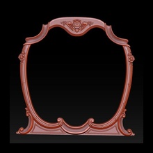 classical carved frame machine 3d model cnc printed stl mirror reliefs routers vintage ornament wood carve wall-mirror antique baroque decoration 3d print model - Mito3D