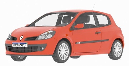 clio renault 3d modelo in compactar carros 3dexport carro 3d print model - Mito3D