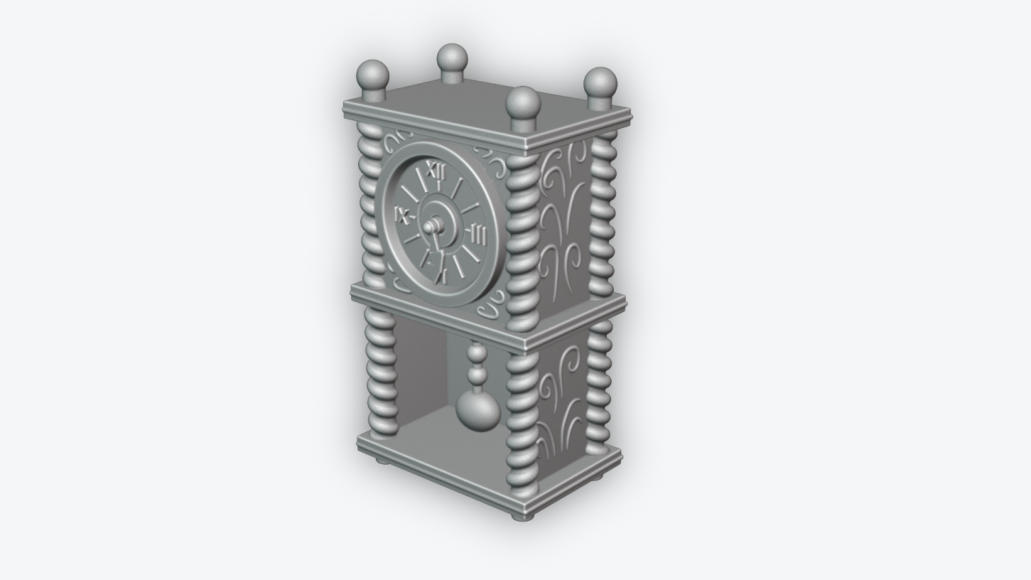 clock miniatures houseware 3dprint 3d printing 3D print model - Mito3D