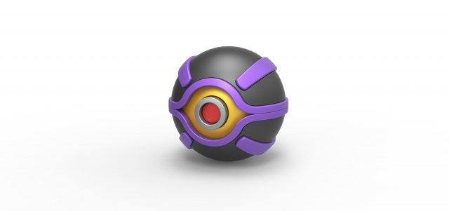 clone ball pokeball pokemon concept container anime toy print printable cloneball 3d print model - Mito3D