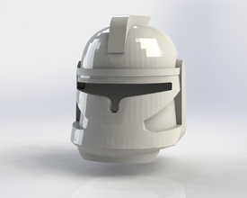 clone lego helmet fin 3d print model in game accessories 3dexport star wars starwars clonetrooper 3d print model - Mito3D