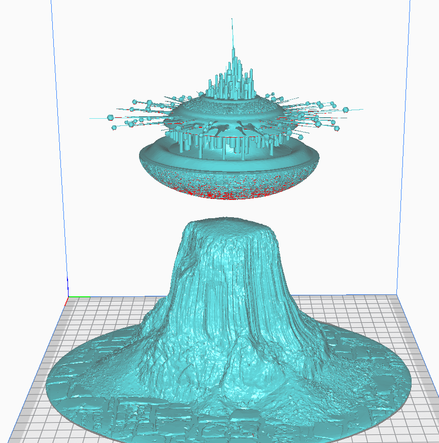 schließen begegnungen of 3rd nett inspiriert teufel turm mutterschiff 3d drucken modell sci fi 3dexport treffen nahe del tipo steven abonnieren schiff ufo teufelsturm 3D print model - Mito3D