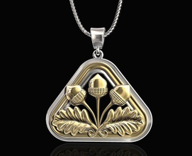 closed lotus pendant 3d printable stl pendants ancient egyptian gold silver platinum women egypt stylish obj pharaoh flower rose jewellry 3d print model - Mito3D
