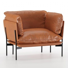 cloud lounge chair armchair leather leatherchair chairmodern interior design funiture architectural architecture chairleather cloudloungechair 3d print model - Mito3D