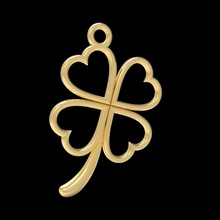 clover pendant clover pendant jewelry jewellery jewellry 3d 3dmodel 3dprint printing gold silver suspension luck lucky pendants