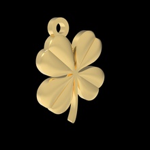 clover pendant clover pendant jewelry jewellery jewellry 3d 3dmodel 3dprint printing gold silver suspension luck pendants
