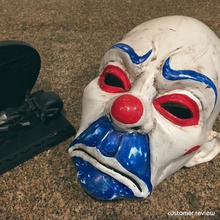 palyaço maske karanlık şövalye kostüm oyunu cadılar bayramı kask stl dosya 3d yazdır model in oyuncaklar 3dexport clown mask joker cosplay helmet halloween batman ölüm death 3d print model - Mito3D