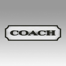 coach emblem logo logotype fashion symbol ptintable 3d print model - Mito3D