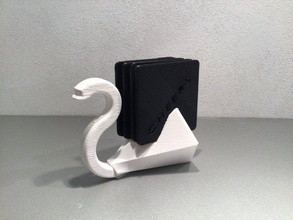 Coaster titulaire soutien verre gadget 3d print model - Mito3D