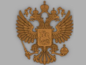 coat arms russian federation cncmodel cnc 3d print model - Mito3D