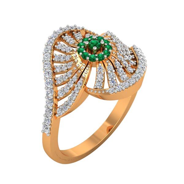 bague de cocktail dames l'anneau le diamant bijoux 3D print model - Mito3D