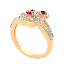 anello cocktail signore le diamante gioielli 3d print model - Mito3D