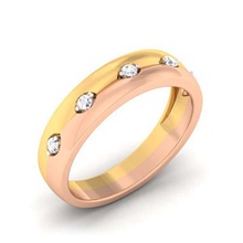 cocktail ring ladies couple rings gents diamond jewelry 3d print model - Mito3D