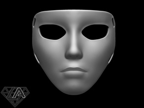 morina mw 2019 pembe bulanık özel maske 3d yazdır model in oyun aksesuarlar 3dexport kask airsoft kostüm oyunu savaşçı şövalye istilacı zırh oyuncak 3d print model - Mito3D