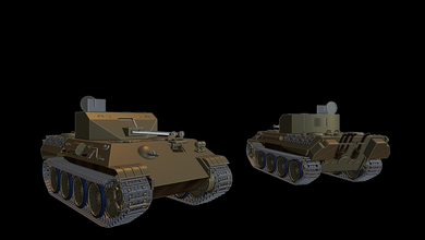 coelian tanks Krieg thunder wow wows 3d Modelle die Modellierung drucken - Spielzeug panzer panzerkampfwagen 3d print model - Mito3D