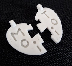 coeur mim separável 3d impressão modelo in pingentes 3dexport amor destacável bijuterias 3d print model - Mito3D