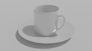 kahve Fincan bulaşıklar mutfak coffee cup fincanı Kahve tabak 3d print model - Mito3D