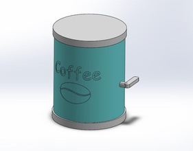 kaffee spender moka topf 3d drucken modell küche essen 3dexport kork haus krug werkzeuge 3d print model - Mito3D