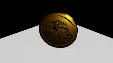moeda rei palhaço livre 3d impressão modelo in moedas distintivos 3dexport 3d print model - Mito3D