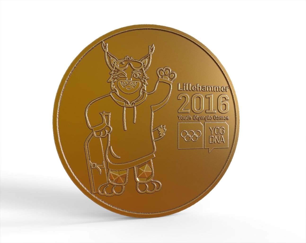 moneta olimpiade 2016 gratuito 3d stampa modello in monete distintivi 3dexport 3D print model - Mito3D