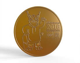 moeda olimpíadas de 2016 livre olimpíada 3d print model - Mito3D