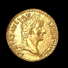 pièce de monnaie 3d-impression or d'argent le trésor rome imperator antique 3d print model - Mito3D