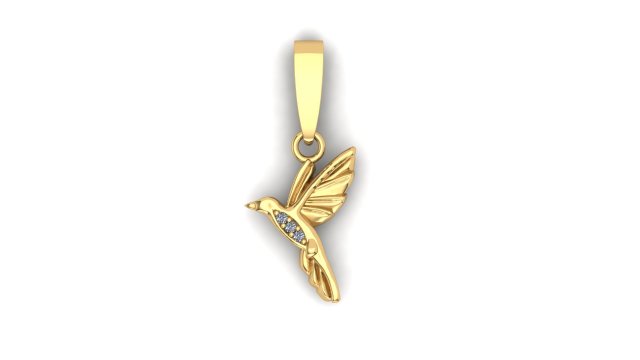colibri culon pingentes ouro prata pingente design joias jóias joalheria beija Flor 3D print model - Mito3D