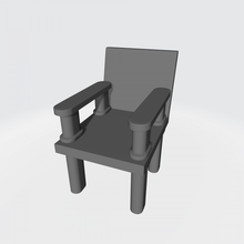 zusammenklappbar stuhl 3d drucken modell dekor 3dexport modul 3d print model - Mito3D