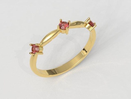 collezione pietra preziosa squillare anelli oro gold ring gioielleria jewelry rings paulorani moda moderno argento gemstone diamante diamond collectible stampabile printable classic 3d print model - Mito3D