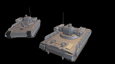 combat support vehicle tanks war thunder wow wows 3d models modeling printing print toy panzer panzerkampfwagen 3d print model - Mito3D