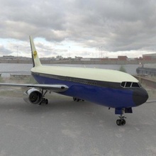 ticari yolcu uçak boeing 767 3d model in 3dexport jet uçağı sivil uçuş araç ulaşım 3d print model - Mito3D