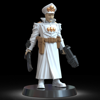 commissar board games warhammer warhammer40k 40k imperial-guard cadian astra militarum figures wargame game achievement toys 3d print model - Mito3D