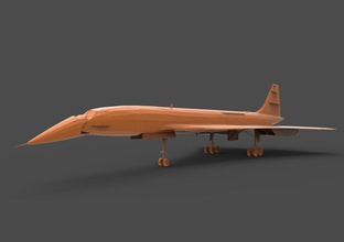 concord 3d print model in vehicle 3dexport concorde supersonic passenger sst jet airliner generic plane aircraft aviation jetliner air airplane transport business turbine bac 3d print model - Mito3D