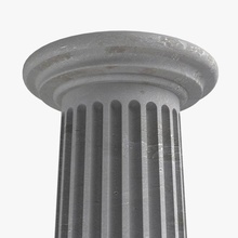 concreto coluna livre 3d modelo in diversos 3dexport fluted pilar 3d print model - Mito3D