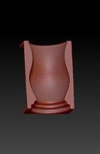 concrete vase mold h25cm 3d print model in 3dexport mould castingmould concret deco pot flowerpot 3d print model - Mito3D
