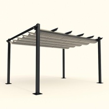 condate 3x4m aluminium pergola rencontré toit ouvrant 3d modèle in repères 3dexport jardin 3d print model - Mito3D