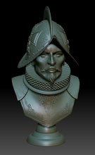 conquistador 3d impresión modelo in hombre 3dexport escultura stl cnc conquista autores arte hombres busto estatua antiguo retrato 3d print model - Mito3D
