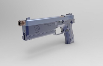 costituzionale braccia libertà cyberpunk 2077 pistola militare macchinari militech omaha cyber punk futuro cosplay replica stampabile 3d print model - Mito3D