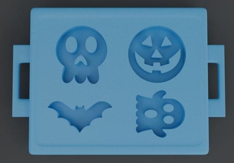 cookie chocolate mold halloween theme  kitchen dining kitchen cookie chocolate mold biscuit utensil cooking baking house kids food cutter  3d print model - Mito3D