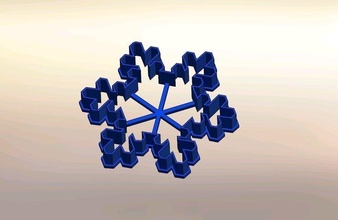 cookie cutters - snowflake 3 pcs- 70 60 mm 3d print model in kitchen dining 3dexport cuttersbest stamps 3d print model - Mito3D