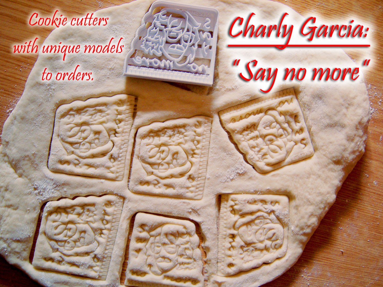 cookie cutters unique models orders charly garcia argentina argentinian musicians 3D print model - Mito3D