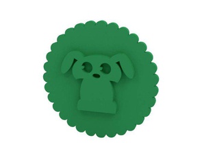 cookie stamp timbre le 3d print model - Mito3D