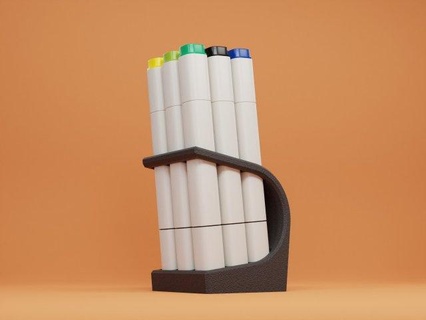 copic classique marqueur titulaire soutien Marqueurs crayons titulaires dessins dessiner art image peindre couleurs 3d print model - Mito3D