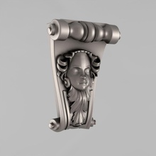 corbels - 27 architectural decor decoration cornce ornament cartouche fronton elements capitals wall architecture interior details 3d print model - Mito3D