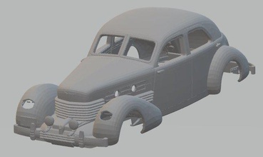 kordon 812 - 1937 yazdırılabilir vücut araba yuvası scalextric miniz tamiya rc otomobil vintage eski 3d print model - Mito3D