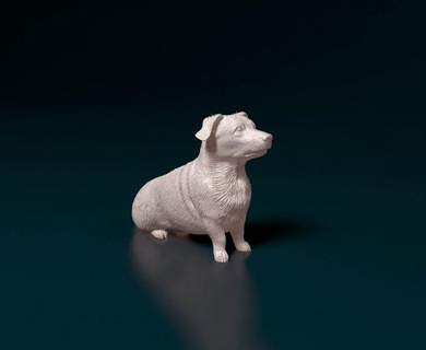 corgi traverser chien figurines animal imprimable race pembroke gallois 3d print model - Mito3D