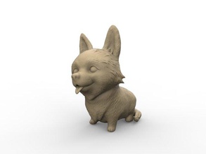 corgi dog 3d print model in 3dexport toy plastic animals 3d print model - Mito3D