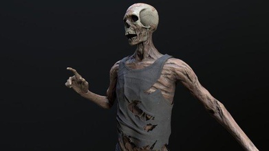corpse zombies zombie horror game undead dead evil grave creature spooky character body monster scary halloween unreal demon dark man 3d print model - Mito3D