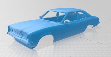 cortina mk3 coupé de impressão do corpo carro printable o slot scalextric tamiya rc 1-10 1-32 1-24 3d print model - Mito3D